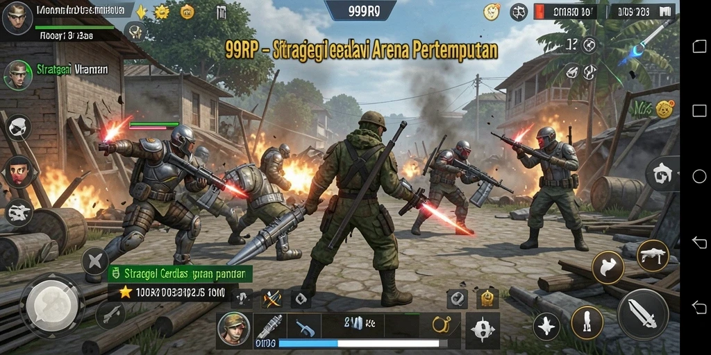 Tampilan gameplay strategis 99RP yang mendebarkan.