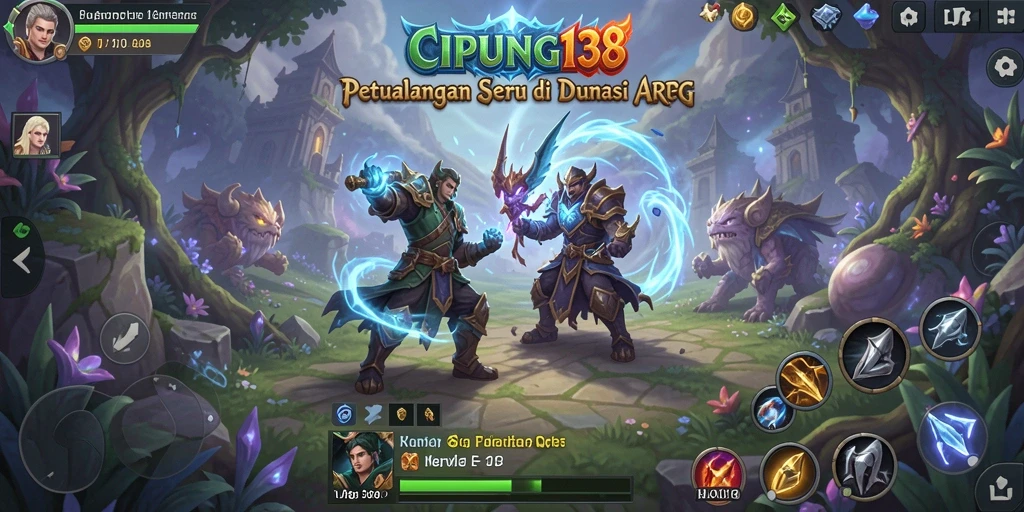 Tangkapan layar gameplay menampilkan aksi pertempuran seru.