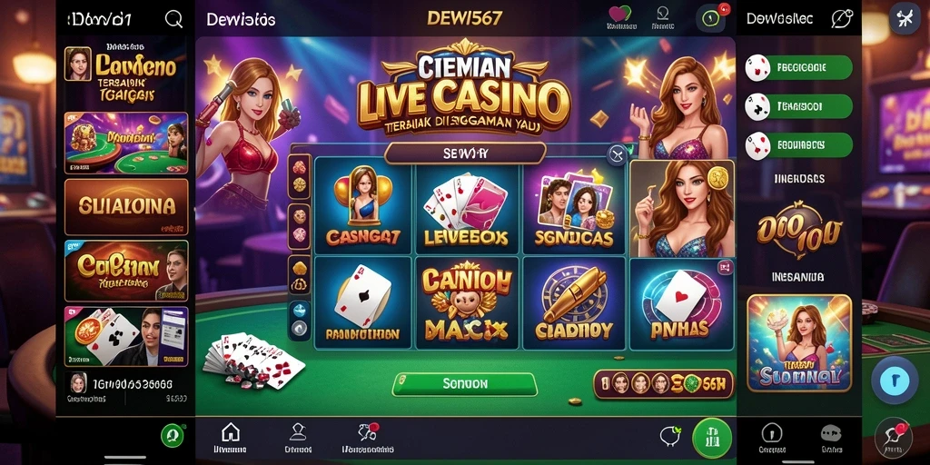 Tangkapan layar dari gameplay menegangkan di DEWI567 Live Casino.