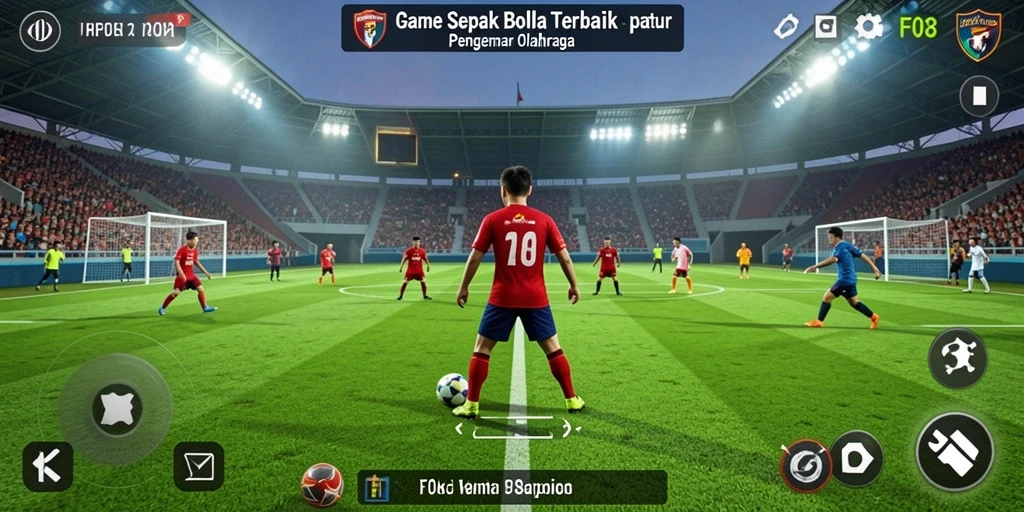 Menampilkan gameplay sepak bola yang seru dan mendebarkan.