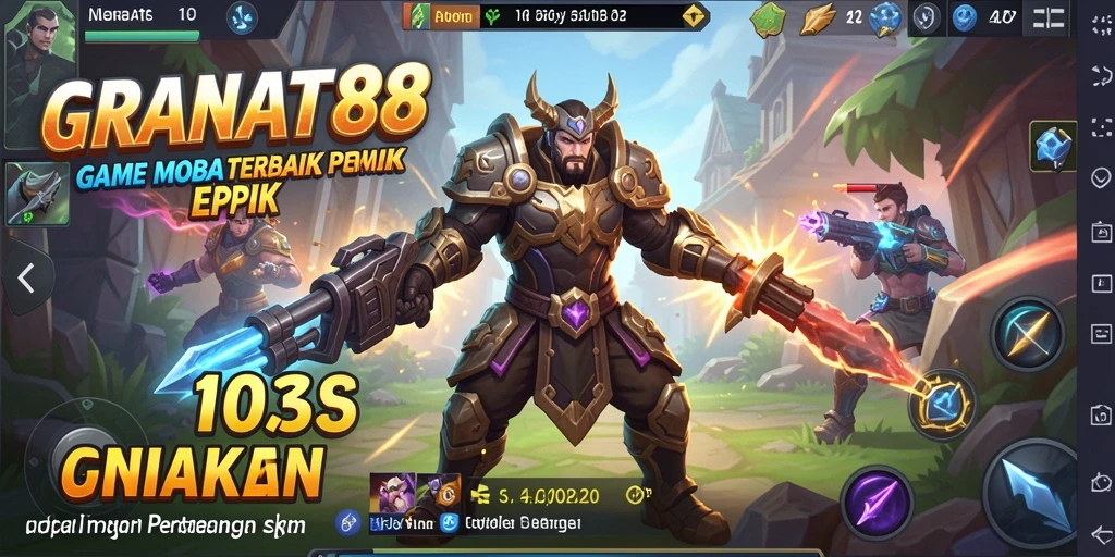 Screenshot dari gameplay seru dalam <strong>GRANAT88</strong> yang menunjukkan pertarungan epik tim.