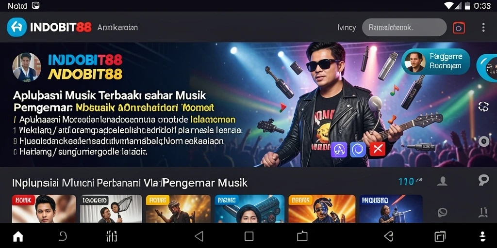 Tangkapan layar INDOBIT88 menunjukkan gameplay seru saat bermain musik.