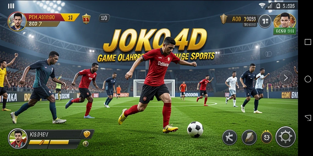 Screenshot JOKO4D menampilkan aksi pertandingan olahraga yang seru.