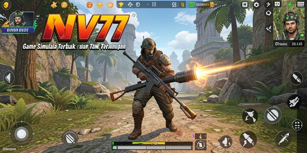 Tampilan gameplay NV77 dengan grafik yang memukau dan interaktif.