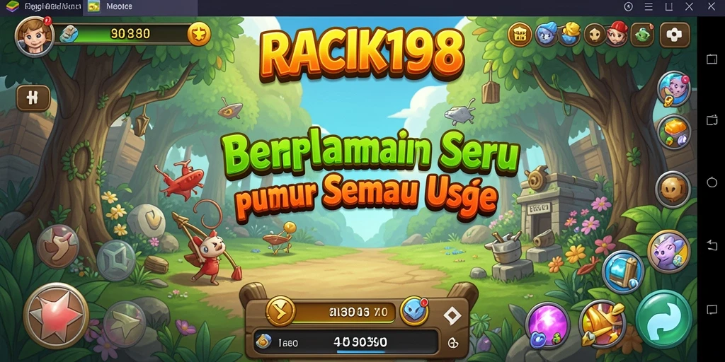 Screenshot gameplay RACIK198 yang menyenangkan dan penuh warna.