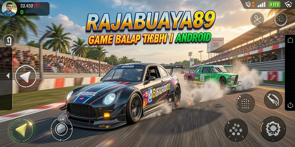 Screenshot gameplay balap menarik dari RAJABUAYA89.
