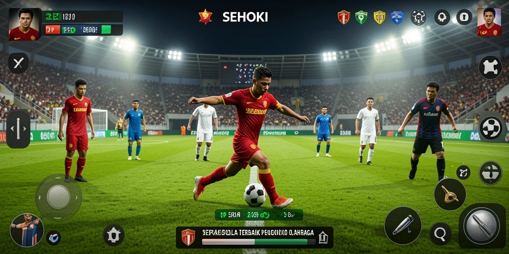 Gameplay menarik dari SEHOKI dengan fokus pada sepak bola.