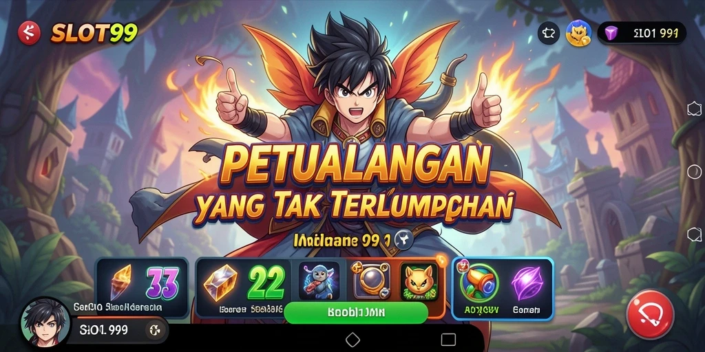 Gameplay menarik SLOT99 dengan karakter Anime yang menawan.