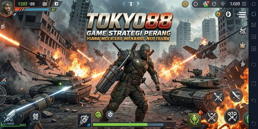 Screenshot gameplay TOKYO88 menampilkan aksi strategis yang mendebarkan.